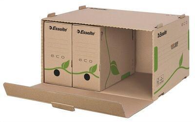 Archivační krabice "Eco", přírodní hnědá, s předním otevíráním, ESSELTE - 1