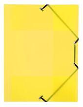 Desky s gumičkou "PropyGlass", transparentní, žlutá, PP, 15 mm, A4, VIQUEL 113392-08