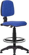 Kancelářská otočná židle "Bora", s podnožkou, modrá