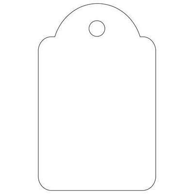 Visačky pro označení zboží, bílá, 22 x 35mm, APLI - 1