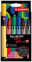 Fix "Pen 68 MAX", sada, 6 barev, 1-5 mm, STABILO 768/06-21