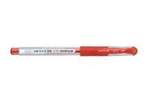 Gelové pero "UM-151", červená, 0,38mm, s uzávěrem, UNI