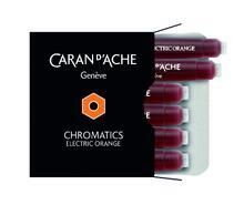 Inkoustové bombičky "Chromatics", oranžová Electric Orange, CARAN D'ACHE 8021.052