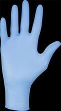 Ochranné rukavice, modrá, jednorázové, nitrilové, vel. L, 100 ks, nepudrované
