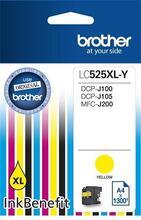 LC525XLY Inkjet cart.pro DCP-J100, J105 tiskárny, BROTHER žlutá, 1 200 stran
