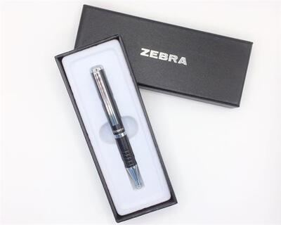 82401-24 Kuličkové pero "SL-F1", modrá, 0,24 mm, teleskopické, kovové, černé tělo, ZEBRA - 1