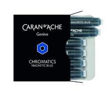 Inkoustové bombičky "Chromatics", modrá Magnetic Blue, CARAN D'ACHE 8021.149