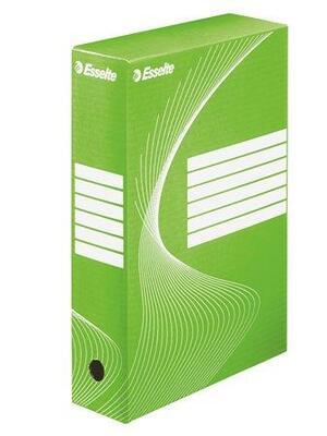 Archivační krabice "Boxycolor", zelená, 80 mm, A4, karton, ESSELTE