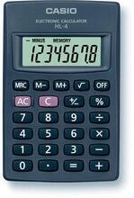 Kalkulačka kapesní, 8místný displej, CASIO "HL-4T"