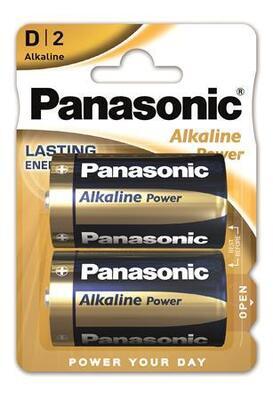 Baterie "Alkaline power", D 2 ks, PANASONIC 