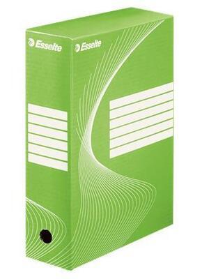 Archivační krabice "Boxycolor", zelená, 100 mm, A4, karton, ESSELTE