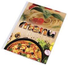 Desky na jídelní lístek "Pizza", motiv pizza-těstoviny, A4, PANTA PLAST