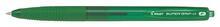 Kuličkové pero "Super Grip G", stiskací mechanismus, zelená, 0,22 mm, PILOT