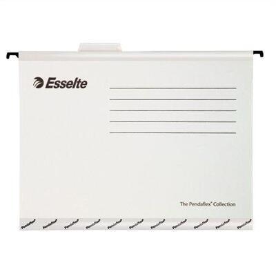 Zesílené závěsné desky "Classic", bílá, A4, recyklovaný karton, ESSELTE - 1