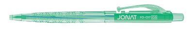 Kuličkové pero "Jonat", modrá náplň, mix barev, 0,25mm, 36ks, stiskací mechanismus, FLEXOFFICE - 1