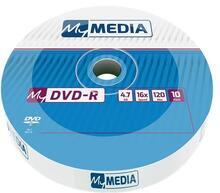 DVD-R 4,7 GB, 16x, MYMEDIA, 10ks - fólie
