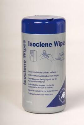 Impregnované čistící ubrousky, isopropyl, "Isoclene Wipes" AF, 100ks/bal. - 1