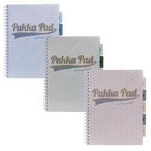 Spirálový sešit "Haze Project Book", mix vzorů, A4, linkovaný, PUKKA PAD 9871(AST)-HZE