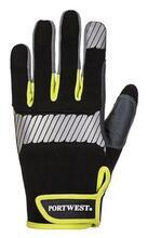 Ochranné rukavice, černá, syntetický materiál, univerzální, velikost XL