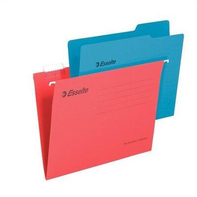 Zesílené závěsné desky "Classic", červená, A4, recyklovaný karton, ESSELTE - 2
