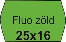 Cenové etikety, 25x16 mm, fluorescentní zelené