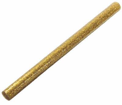 Glitter glue stick, to glue gun, 3 pcs, 11 x 200 mm, gold - 2