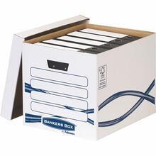 Archivační kontejner "Bankers Box Basic Tall", modro-bílá, karton, FELLOWES