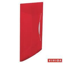 Desky na spisy "Vivida", s gumičkou, červená, 15 mm, A4, PP, ESSELTE - 2/2