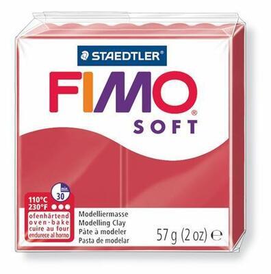 FIMO® soft 8020 56g tmavě červená - 2