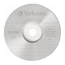 CD-RW 700MB, 8-10x, Verbatim, jewel box - 2/3