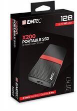 SSD (externí paměť) "X200", 128GB, USB 3.2, 420/450 MB/s, EMTEC ECSSD128GX200