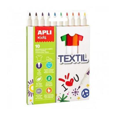 18220 Fixy na textil "Kids Textil", 10 barev, 2,9 mm, APLI - 2