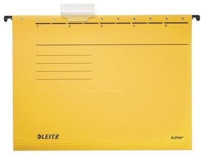 Závěsné desky "ALPHA®" typu V, žlutá, A4, karton, LEITZ - 2