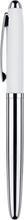 Kuličkové pero "Nautic", bílá-stříbrná, 1,0 mm, rotační, SENATOR 2215