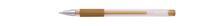 Gelové pero "Gel-Ico", zlatá, 0,7mm, s uzávěrem, ICO