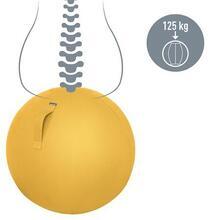 Gymnastický míč na sezení "Ergo Cosy", tmavě žlutá, 65 cm, LEITZ 52790019 - 2/7