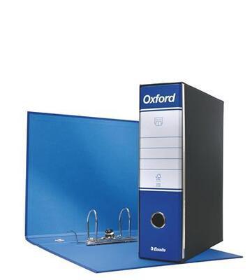 Pákový pořadač s krabicí "Oxford”, modrá, 80 mm, A4, karton, ESSELTE - 2
