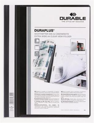 Desky s rychlovazačem "DURAPLUS®", černá, A4, široké, DURABLE - 2