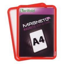 Prezentační kapsa "Magneto Solo", červená, magnetická, A4, DJOIS
