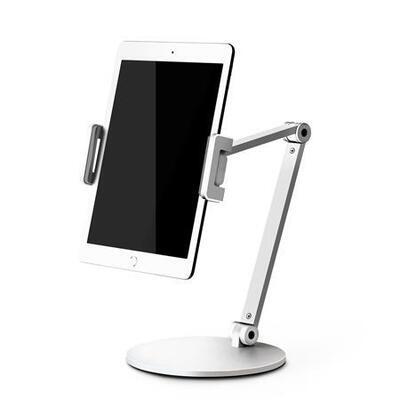 Stolní držák na telefon "BAF87", desktop, ergonomický, bílý, ALBA MHSTANDTAB BC - 2
