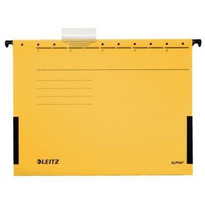 Závěsné desky "ALPHA®" s bočnicemi, žlutá, A4, karton, LEITZ - 2