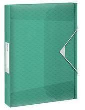 Box na spisy s gumičkou "Colour'Ice", zelená, 25 mm, PP, A4, ESSELTE - 2/2