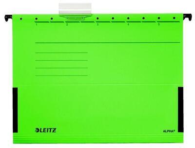 Závěsné desky Leitz ALPHA® s bočnicemi, Zelená - 2