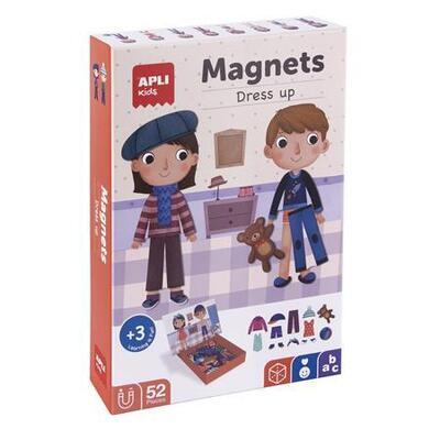 Magnetická hra "Kids", 40 ks, oblečení, APLI 17557 - 2