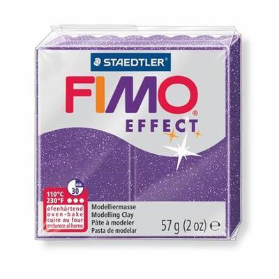 FIMO® effect 8020 fialová se třpytkami - 2