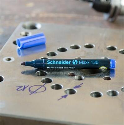 Permanentní popisovač "Maxx 130", mix barev, 4ks, 1-3mm, kuželový hrot, SCHNEIDER - 2