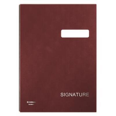 Podpisová kniha, červená, koženka, A4, 19 listů, DONAU - 2