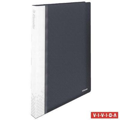 Katalogová kniha se štítkem "Vivida", pevná, černá, A4, 40 kapes, ESSELTE - 2