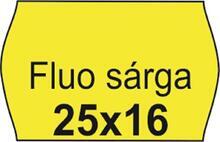 Cenové etikety, 25x16 mm, fluorescentní žluté