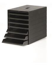 Zásuvkový box  "Idealbox", plastový, 7 zásuvek, černý, DURABLE, 1712001060